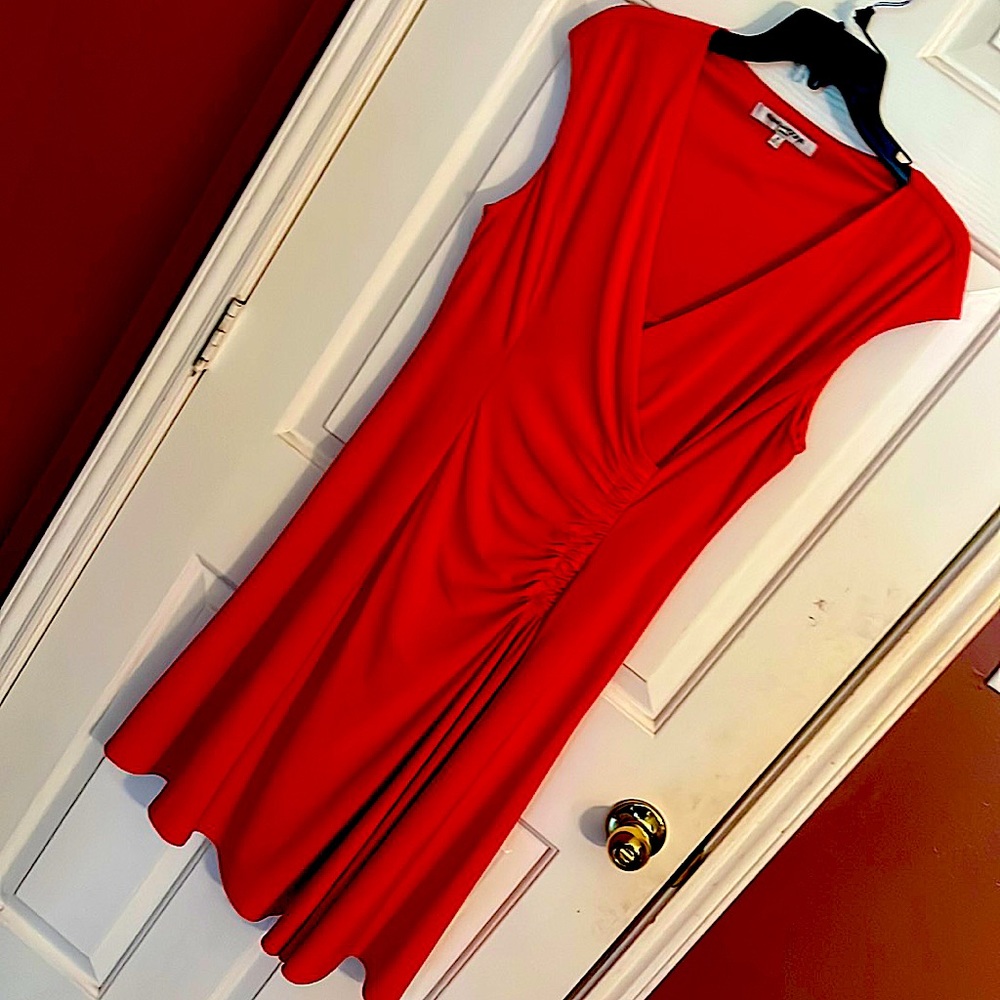Evan Picone Red Dress Christmas Holiday Size 12
